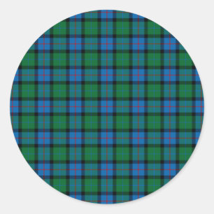 Flower Of Scotland National Tartan Classic Round Sticker
