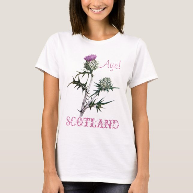 Flower of Scotland Scottish Independence T-Shirt (Front)