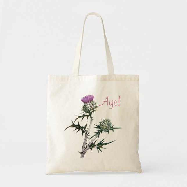 Flower of Scotland Scottish Independence Tote Bag (Front)