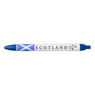 Flower of Scotland Thistle Flag Pen