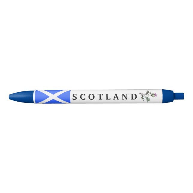 Flower of Scotland Thistle Flag Pen (Front)