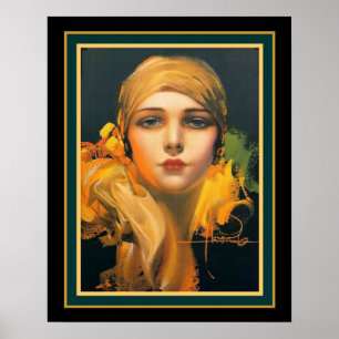 "Flower of the Orient" Deco- Rolf Armstrong 16x20 Poster