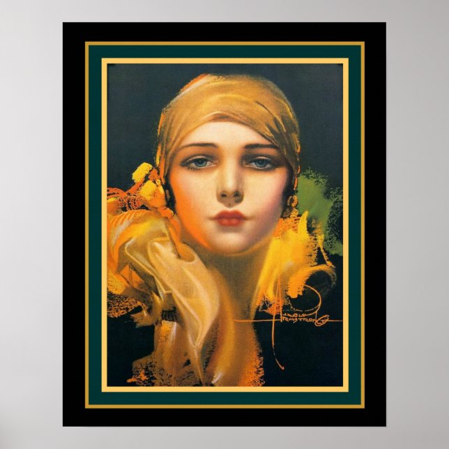 "Flower of the Orient" Deco- Rolf Armstrong 16x20 Poster (Front)