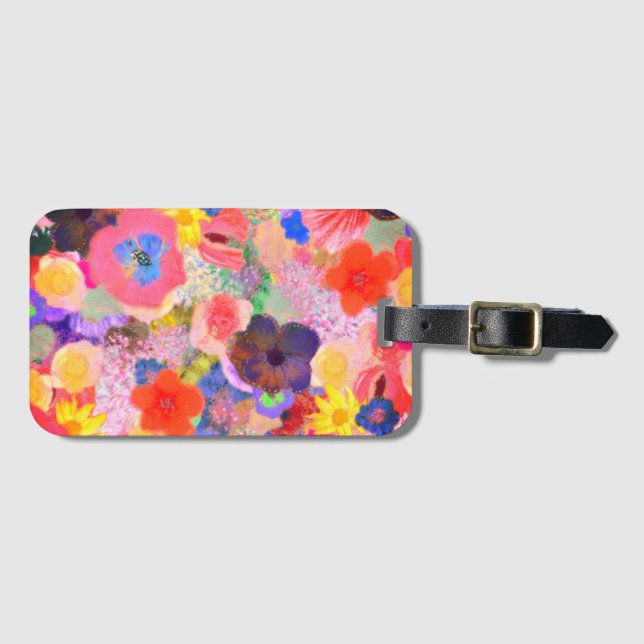 Flower oils luggage tag (Front Horizontal)