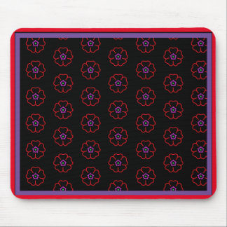 Flower on a Black Background Custom Personalized Mouse Mat