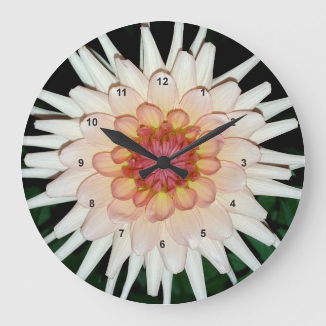 flower on a cool night large clock (Front)