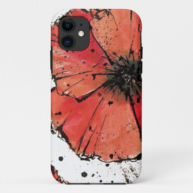 Flower on a White Background Case-Mate iPhone Case (Back)