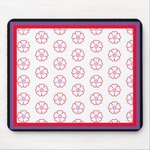 Flower on a White Background Custom Personalised Mouse Mat