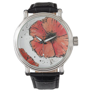 Flower on a White Background Watch