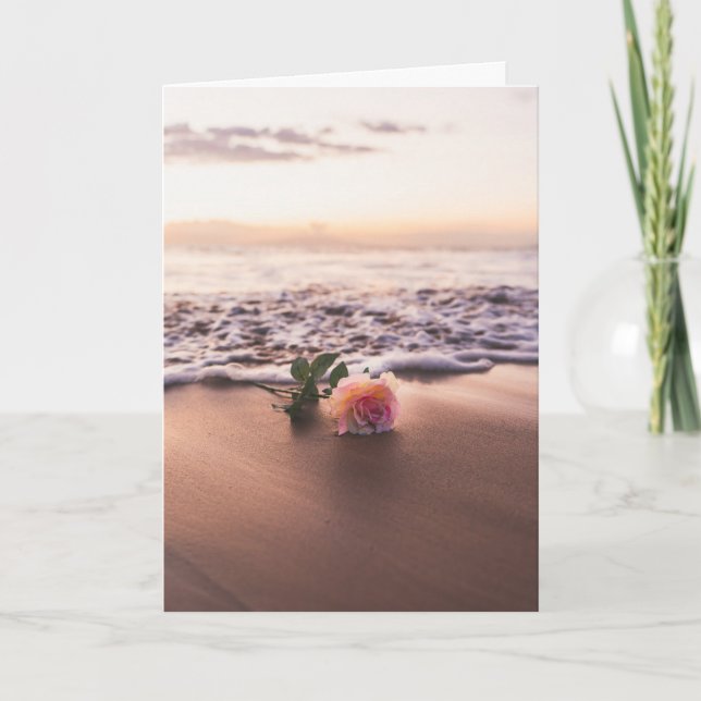 Flower on the Shore | Love | Anniversary Card (Front)