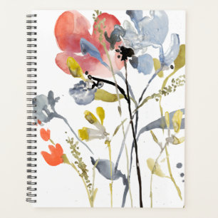 Flower Overlay - Watercolor Pastel Flowers Planner