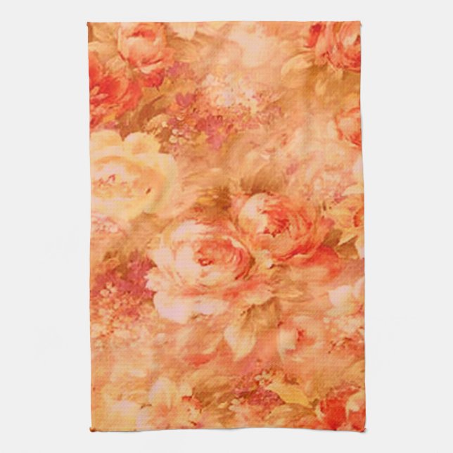 Flower Painting Kitchen Towel (Vertical)