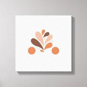 Flower painting on canvas print