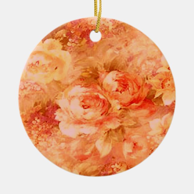 Flower Painting Ornament (Front)