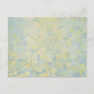 flower painting postcard