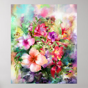 Flower Painting Poster
