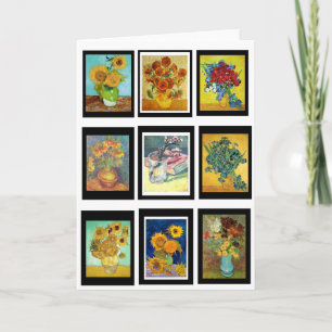 Flower Paintings by Van Gogh, Fine Art, Card