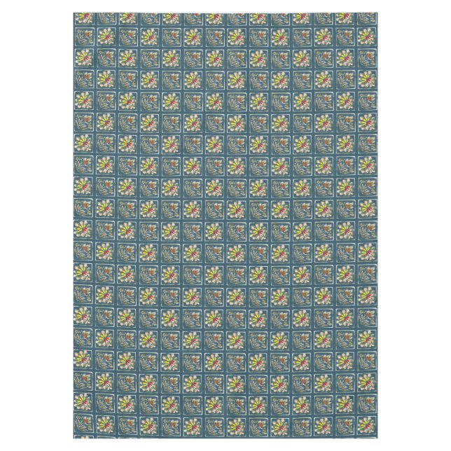 Flower paintings cover tablecloth (Front)
