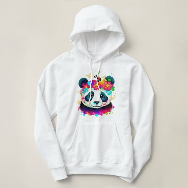 Flower Panda Hoodie (Design Front)