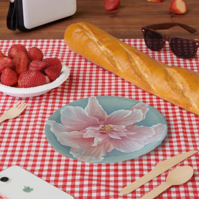 Flower paper plate (Picnic)
