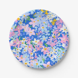 Flower Paper Plate, Floral Plate