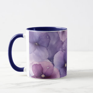Flower Paradise of Violets Mug