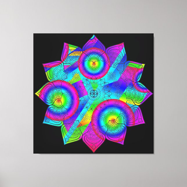 Flower Paradise Stretched Canvas Print (Front)