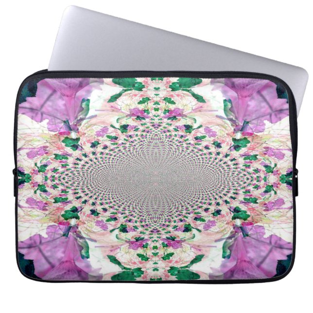 Flower Party.... Laptop Sleeve (Front)