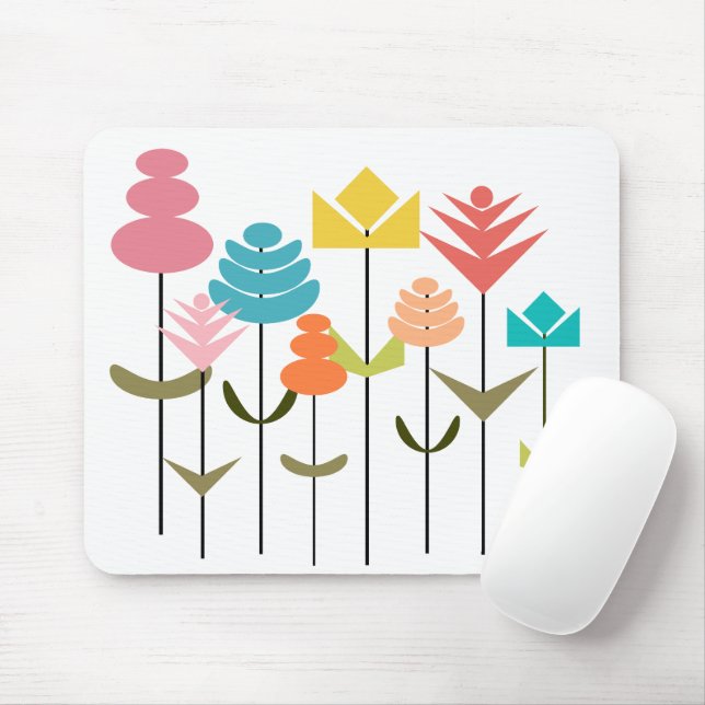 Flower Patch  Mouse Mat (With Mouse)