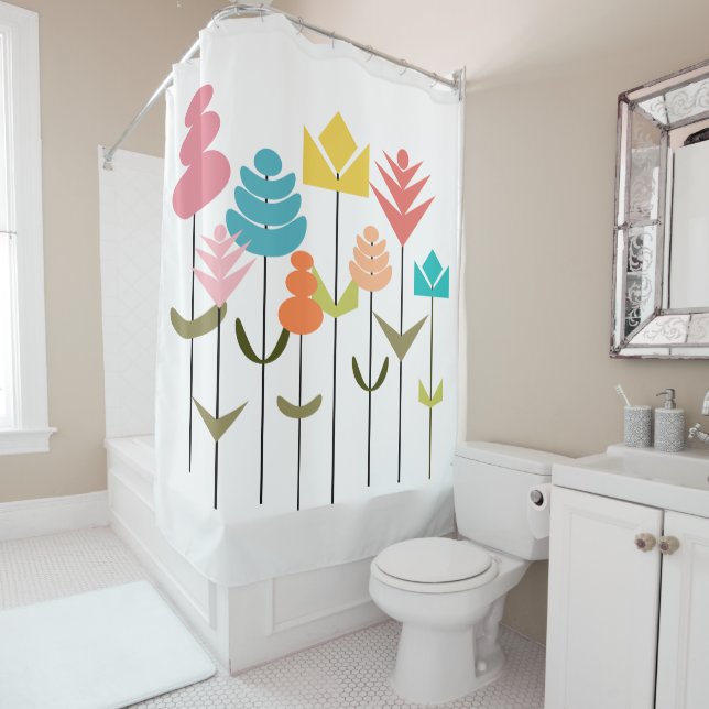 Flower Patch  Shower Curtain (In Situ)