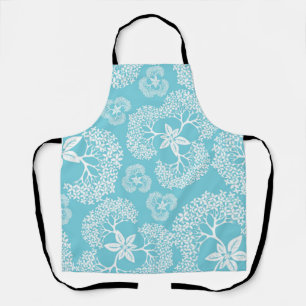 Flower pattern apron