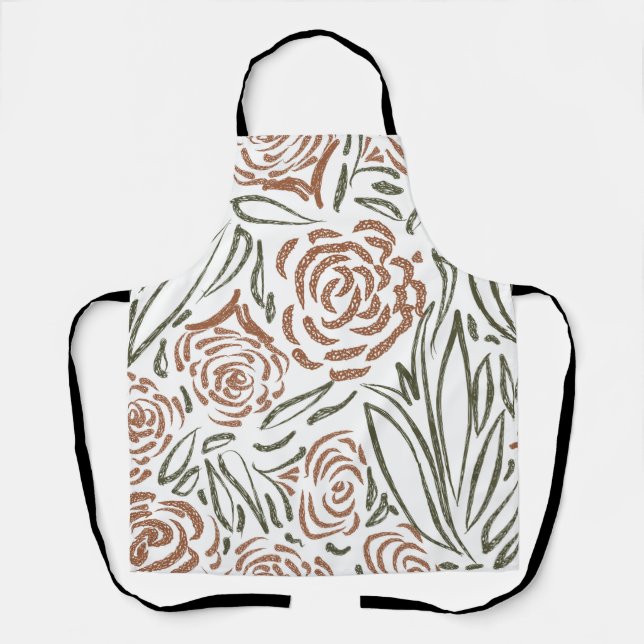 Flower pattern apron (Front)