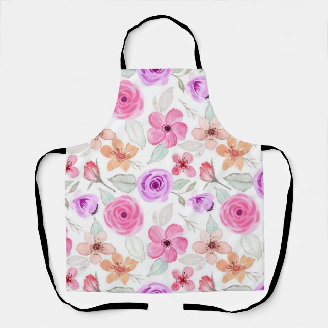 Flower pattern apron (Front)