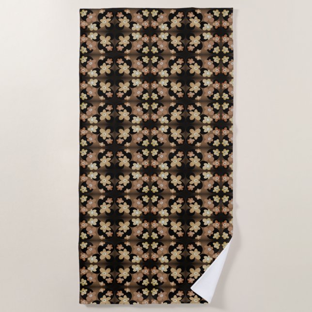 Flower pattern beach towel (Front)