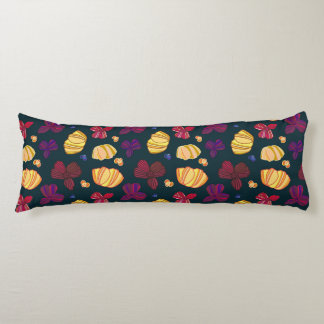 flower pattern blue purple yellow gift bag body cushion