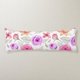 Flower pattern body cushion
