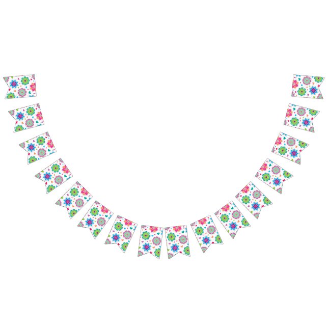 Flower pattern bunting  (All)
