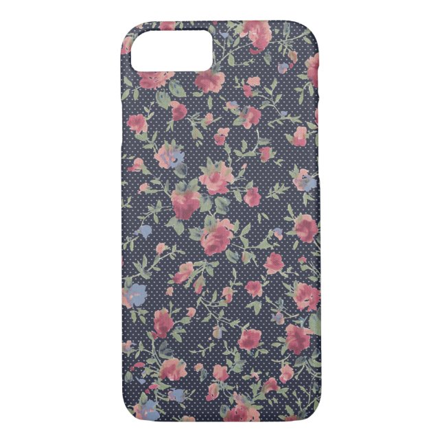 Flower Pattern Case-Mate Barely There iPhone 8/7 C Case-Mate iPhone Case (Back)