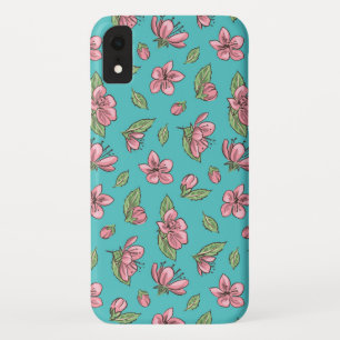 Flower pattern iPhone XR case