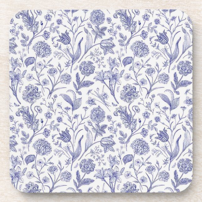 Flower pattern coaster (Front)