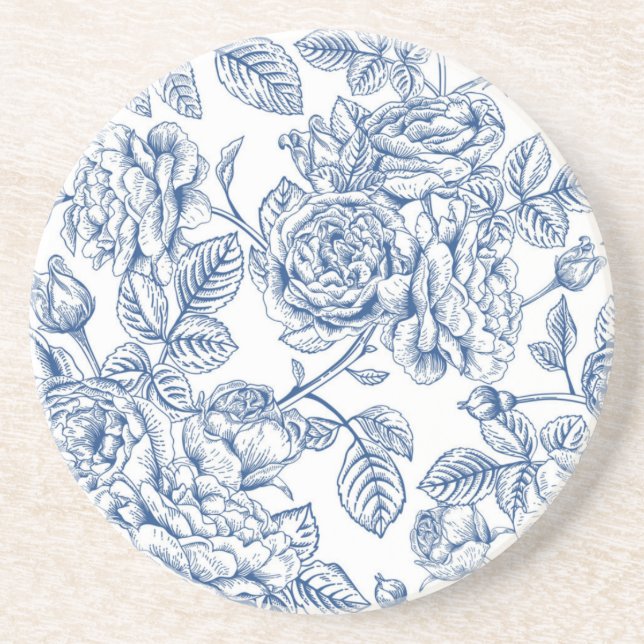 Flower pattern coaster (Front)