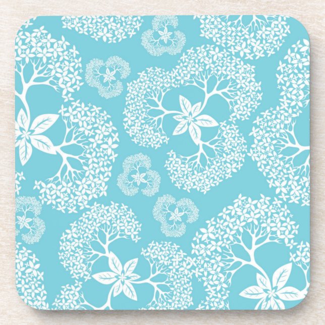 Flower pattern coaster (Front)