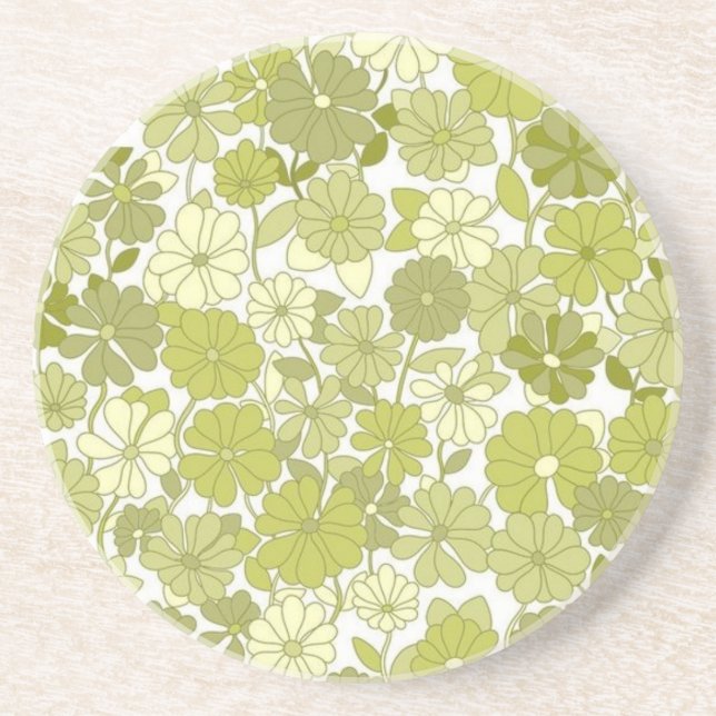 Flower pattern coaster (Front)