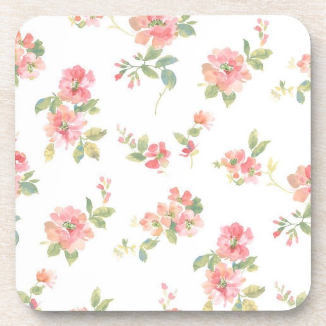 Flower pattern coaster (Front)