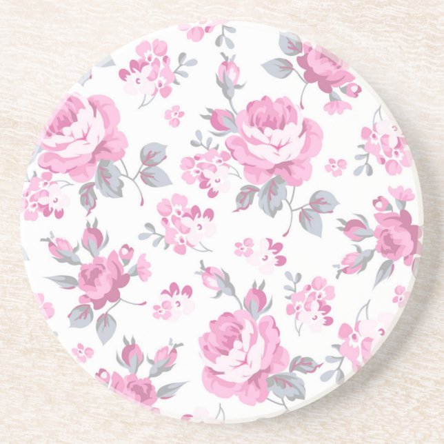 Flower pattern coaster (Front)