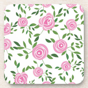 Flower pattern coaster