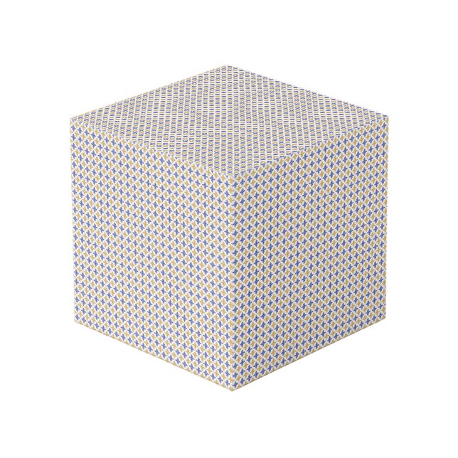 Flower Pattern Cube (Front Angled)