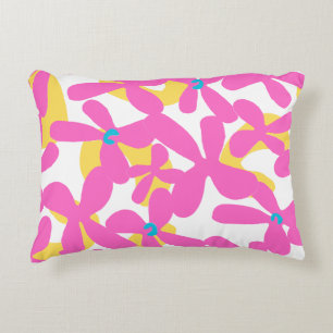 Flower pattern decorative cushion