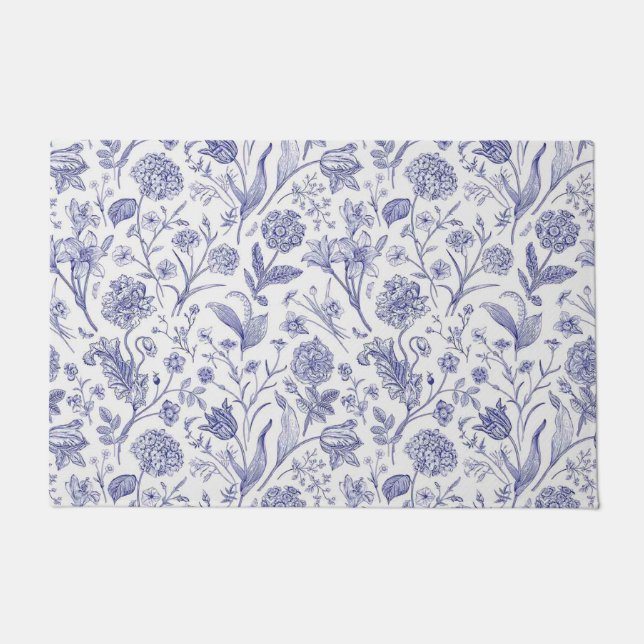 Flower pattern doormat (Front)