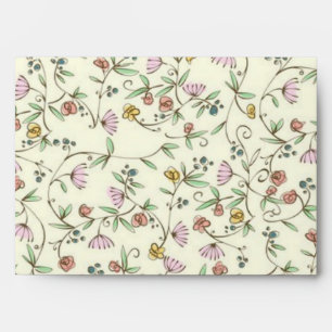 Flower pattern envelope